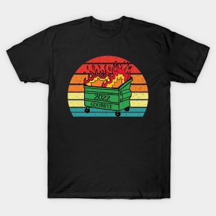 2022 dumpster on fire sucks goodbye 2022 happy new year 2023 T-Shirt